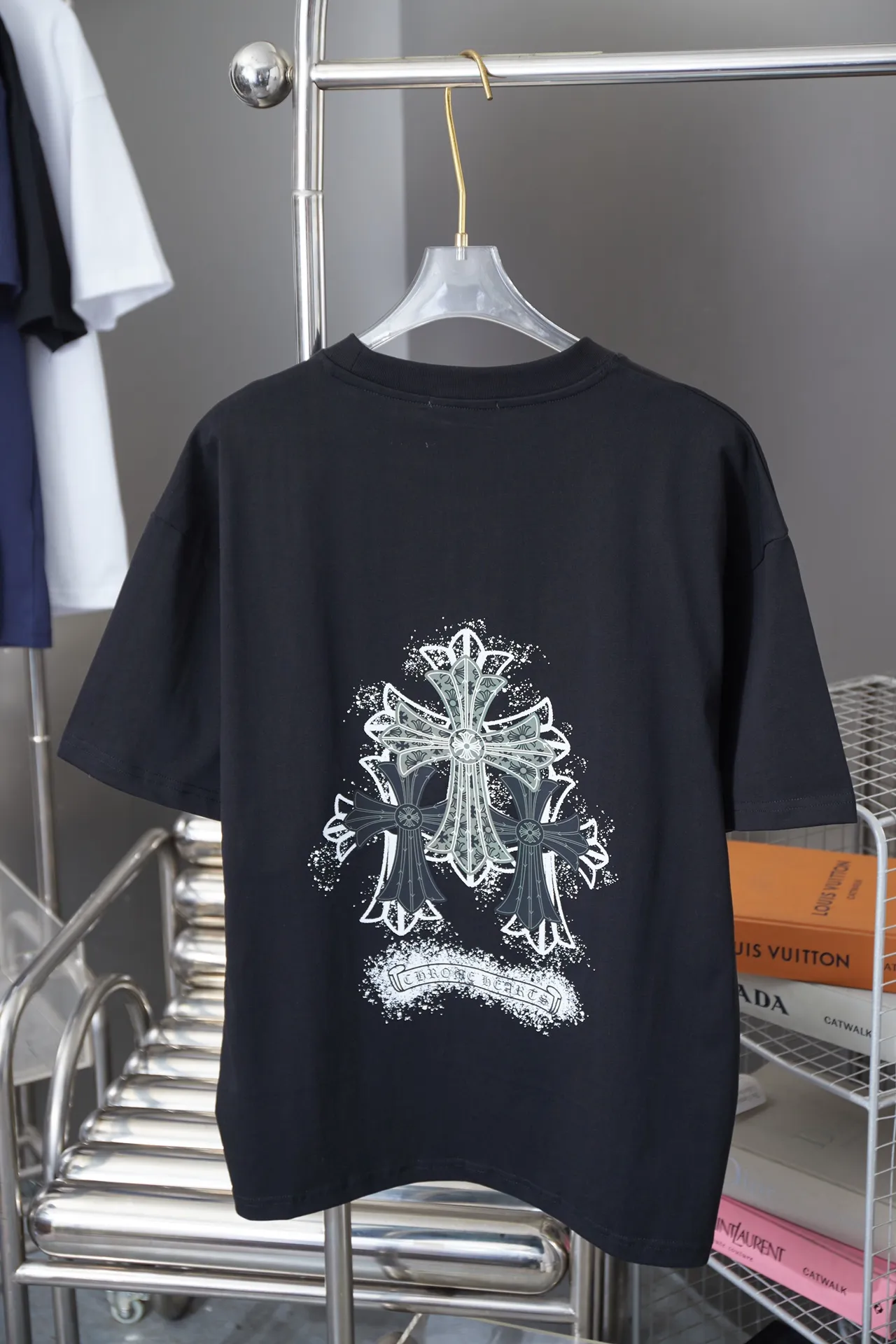 Chrome Hearte CH 25SS New Arrival 100% 32 1X 1 ：Black/White Size：S/M/L/XL